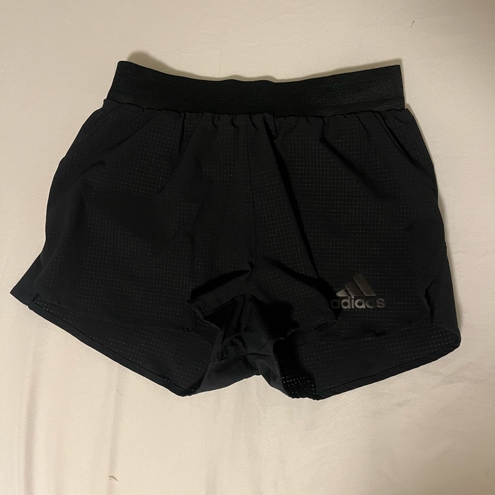 Adidas never worn black running shorts!